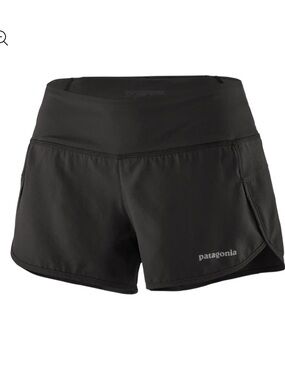 Patagonia Women’s Strider  Black Athletic Lined Running Shorts